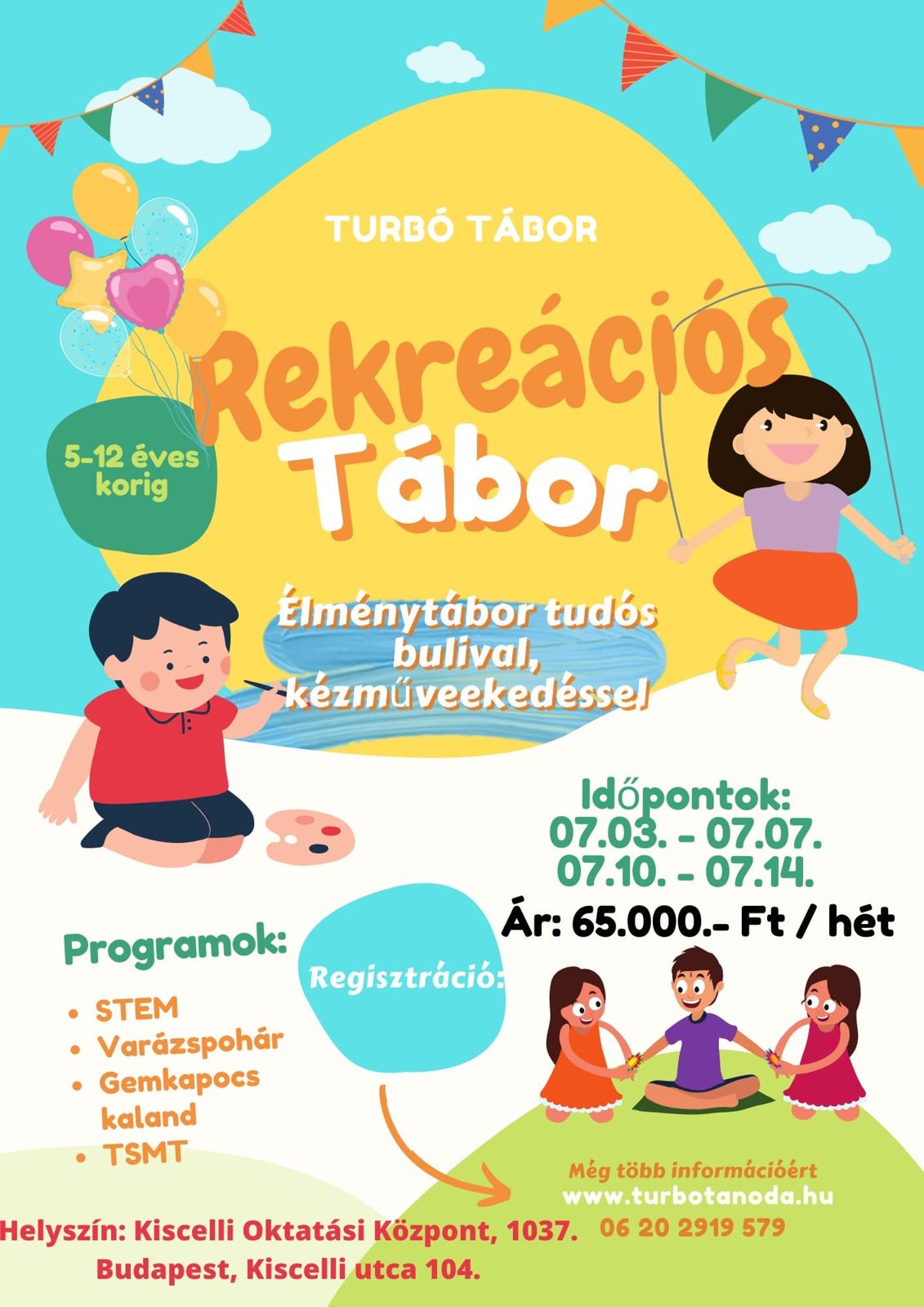 TURBÓ TÁBOR – Rekreációs