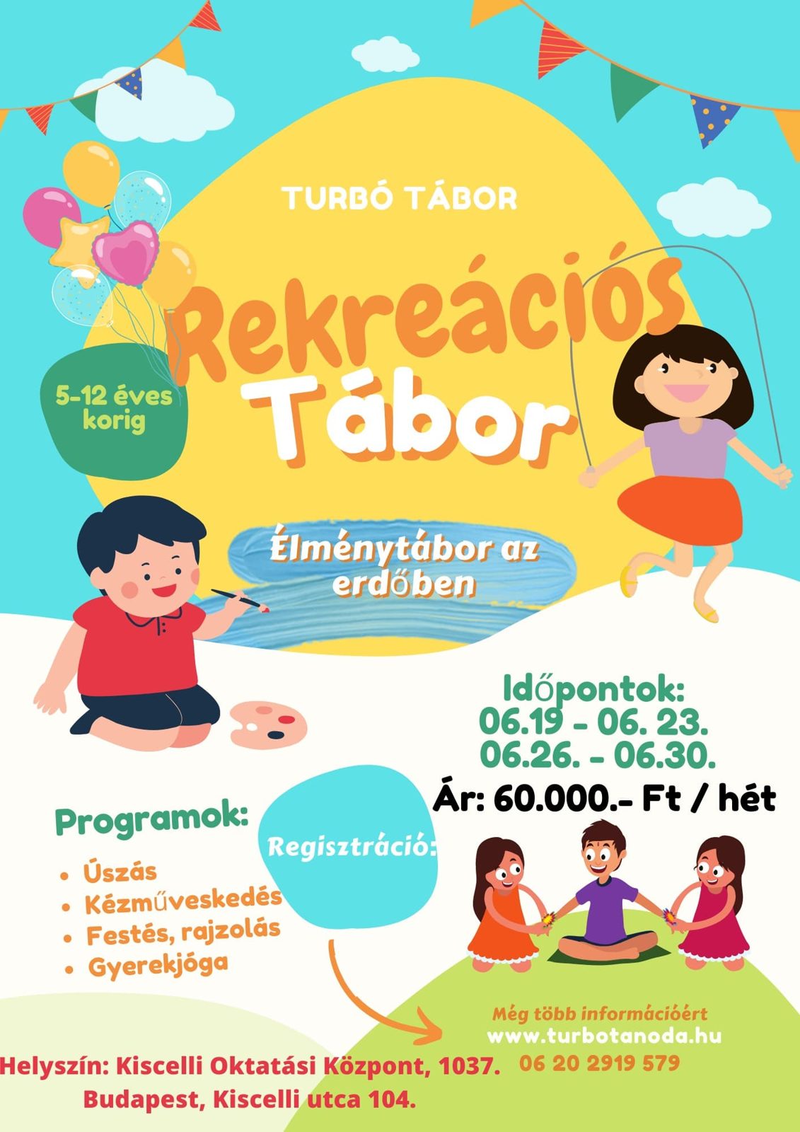 TURBÓ TÁBOR – Rekreációs